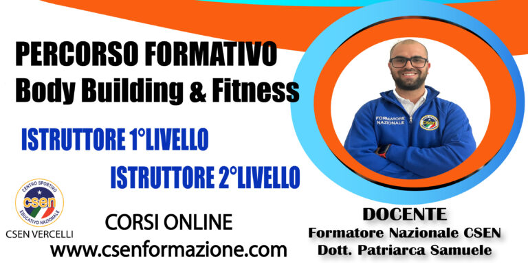 PACCHETTO Corso di formazione “Istruttore Body Building & Fitness 1° livello” e Corso di formazione “Istruttore Body Building & Fitness 2° livello”