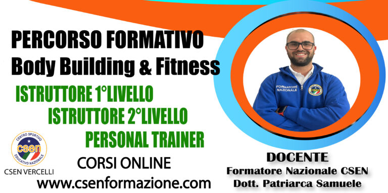 PACCHETTO Formazione completa per Istruttore 1° Livello a Personal Trainer – Body Building & Fitness
